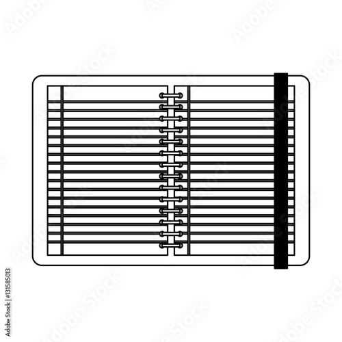 note book library isolated icon vector illustration design