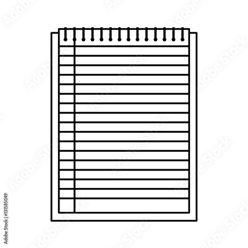 note book library isolated icon vector illustration design