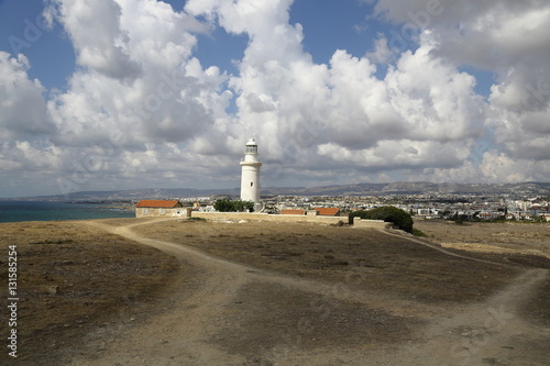 lighthouse on the coast of the Mediterranean sea