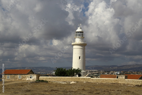 lighthouse on the coast of the Mediterranean sea