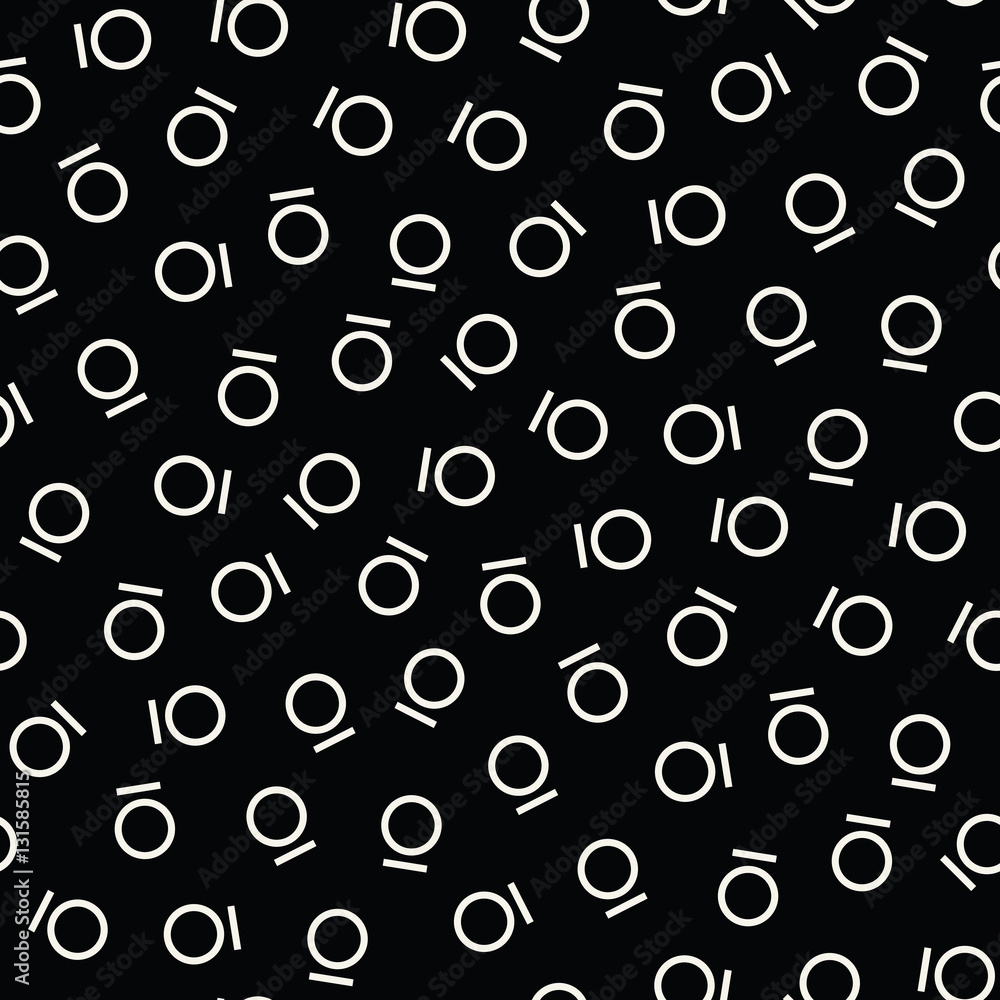 Abstract geometric black and white deco art memphis fashion pentagon pattern