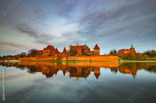 Teutonic Castle in Malbork (Marienburg) in Pomerania (Poland)