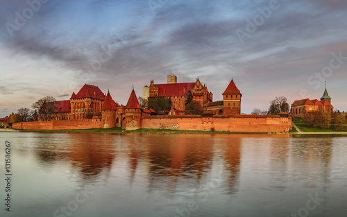 Teutonic Castle in Malbork (Marienburg) in Pomerania (Poland)