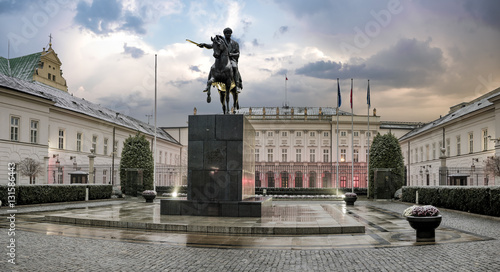 the presidential palace in Warsaw photo