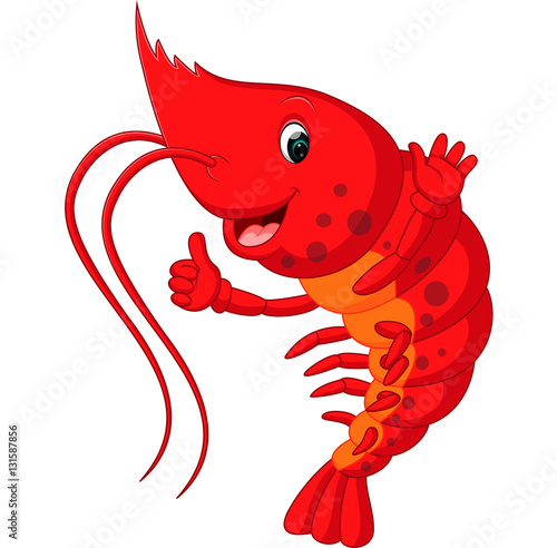Cute lobster cartoon