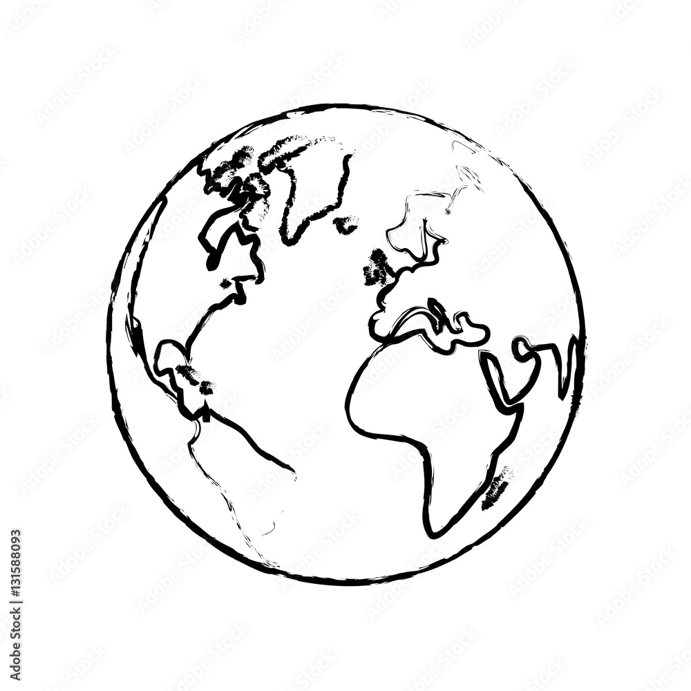 Isolated world earth icon vector illustration graphic design Isolated world earth icon vector illustration graphic design