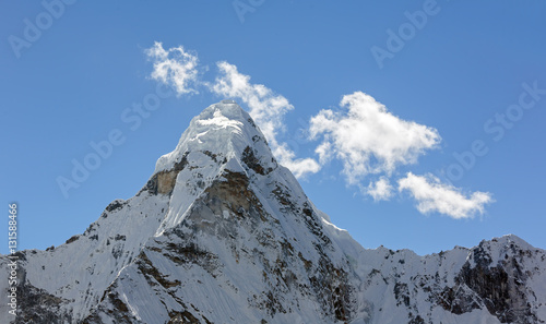 Ama Dablam (6814 m), view from the Chhukhung Ri - Everest region, Nepal photo