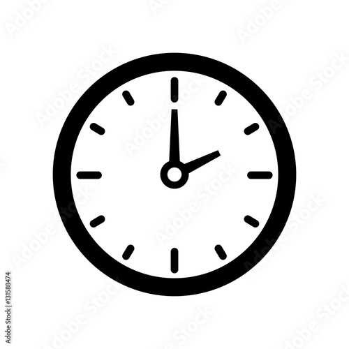 Time clock symbol icon vector illustration graphic design
