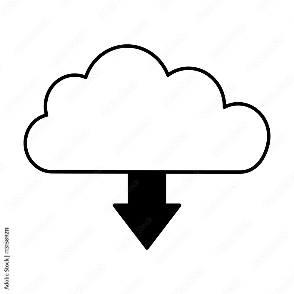 cloud computing isolated icon vector illustration design cloud computing isolated icon vector illustration design