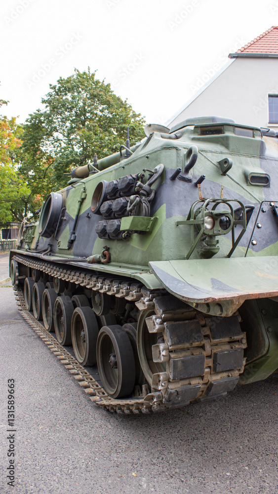 Poznan, Poland. October 1, 2016. Patton M-88 -american armored recovery vehicle