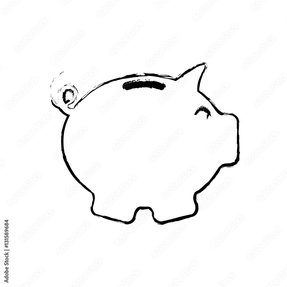 Piggy money savings icon vector illustration graphic design Piggy money savings icon vector illustration graphic design