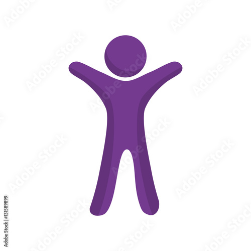 People abstract pictogram icon vector illustration graphic design
