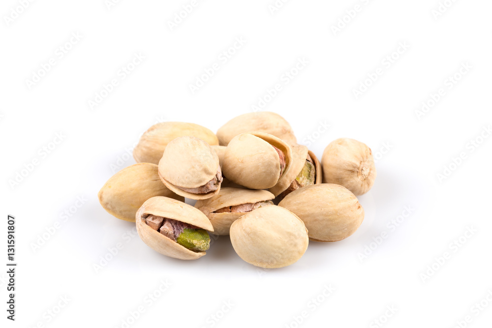 Heap of salted pistachio nuts Heap of salted pistachio nuts