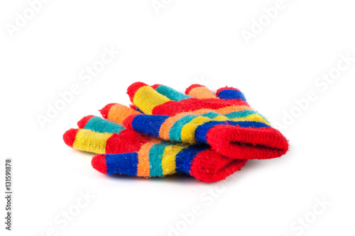 Multicolor children's gloves 
