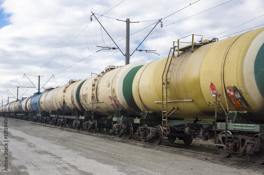 Fototapeta premium railroad tank cars
