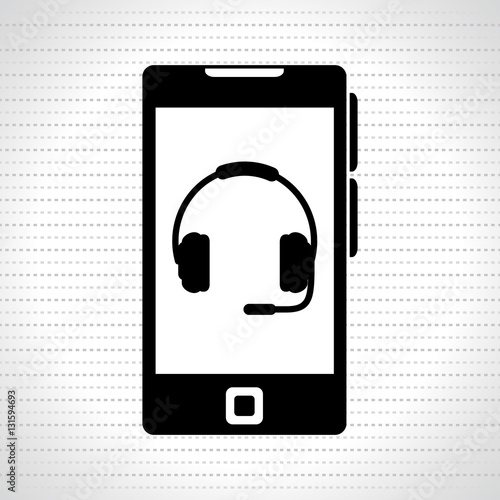 smartphone microphone speaker vector illustration eps 10