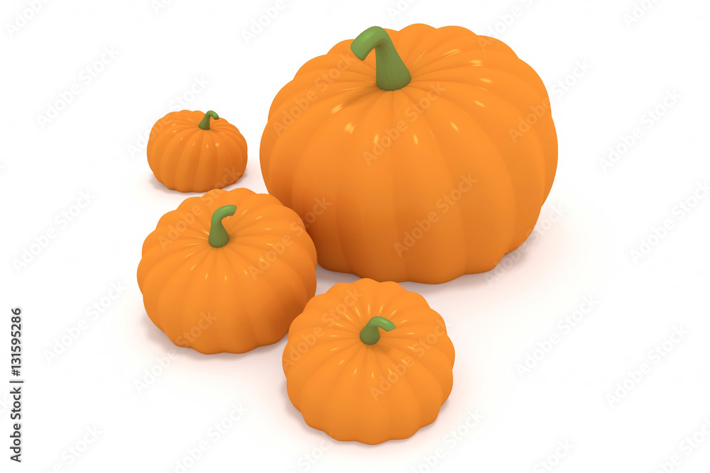 Obraz premium some pumpkins - computer generated illustration