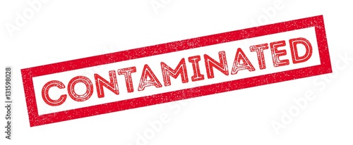 Contaminated rubber stamp