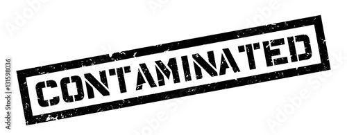 Contaminated rubber stamp
