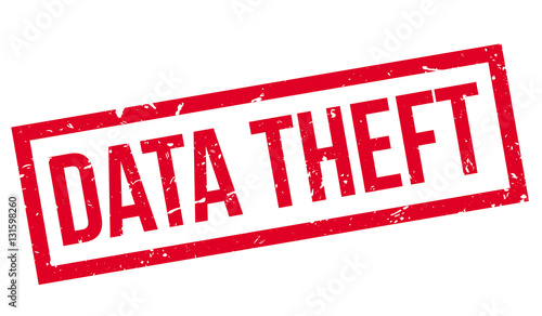 Data Theft rubber stamp