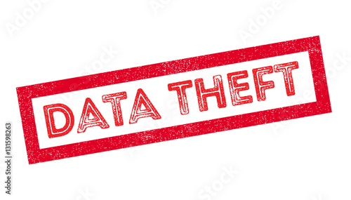Data Theft rubber stamp