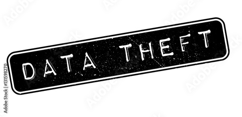 Data Theft rubber stamp