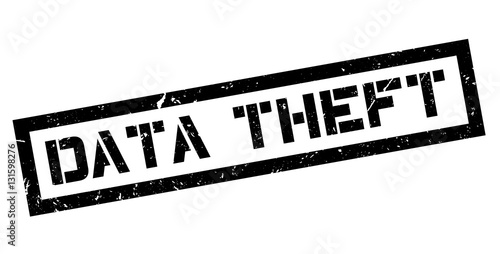 Data Theft rubber stamp
