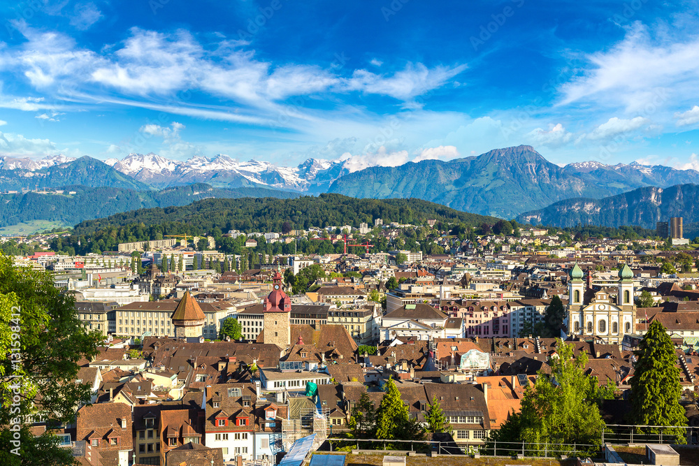 Panoramic view of Lucerne