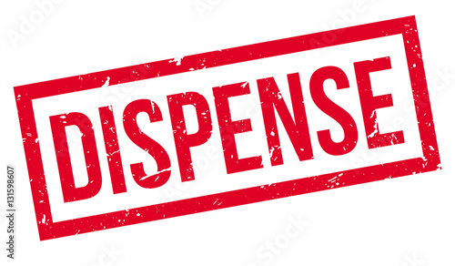Dispense rubber stamp