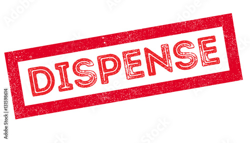 Dispense rubber stamp