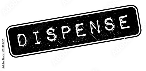 Dispense rubber stamp