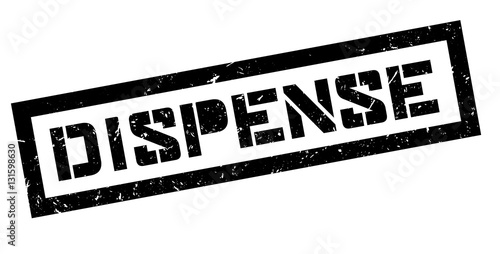 Dispense rubber stamp