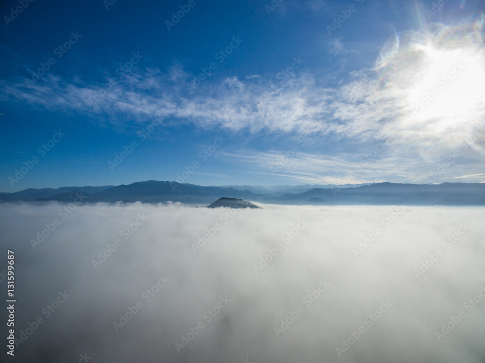 sky over the clouds 01