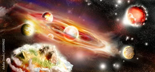 Obraz Płonący Układ Słoneczny