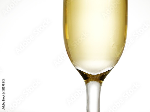 champagne glass isolated