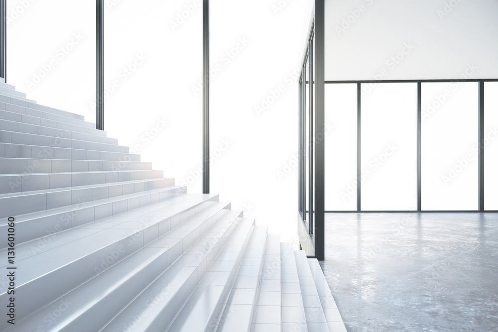 Fototapeta premium Room with stairs side