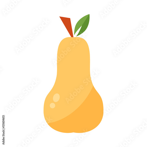 Pear fruit isolated