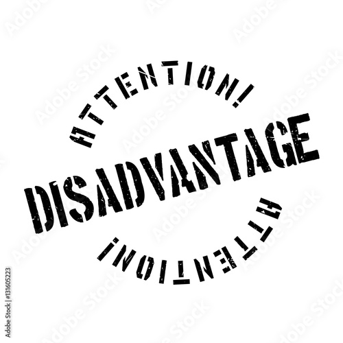 Disadvantage rubber stamp. Grunge design with dust scratches. Effects can be easily removed for a clean, crisp look. Color is easily changed.