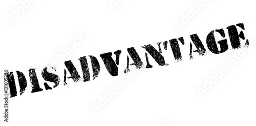Disadvantage rubber stamp. Grunge design with dust scratches. Effects can be easily removed for a clean, crisp look. Color is easily changed.
