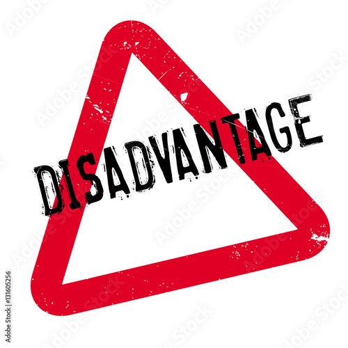 Disadvantage rubber stamp. Grunge design with dust scratches. Effects can be easily removed for a clean, crisp look. Color is easily changed.