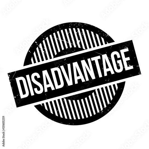 Disadvantage rubber stamp. Grunge design with dust scratches. Effects can be easily removed for a clean, crisp look. Color is easily changed.