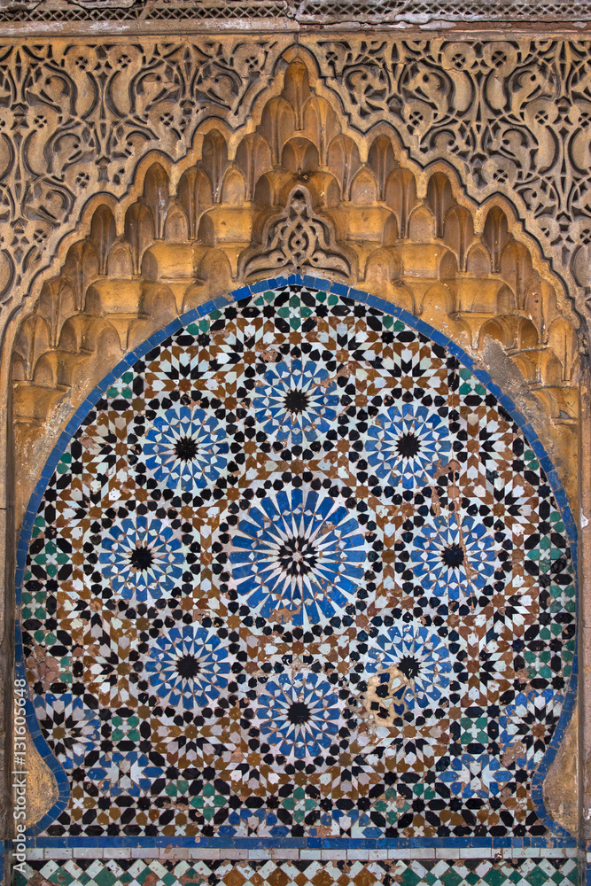 Wall detail in Tangier