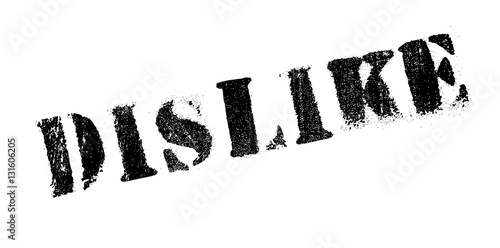 Dislike rubber stamp. Grunge design with dust scratches. Effects can be easily removed for a clean, crisp look. Color is easily changed.