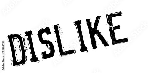 Dislike rubber stamp. Grunge design with dust scratches. Effects can be easily removed for a clean, crisp look. Color is easily changed.