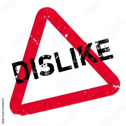 Dislike rubber stamp. Grunge design with dust scratches. Effects can be easily removed for a clean, crisp look. Color is easily changed.