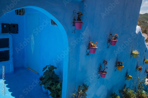 Chefchaouen flower vases © Mauro Rodrigues