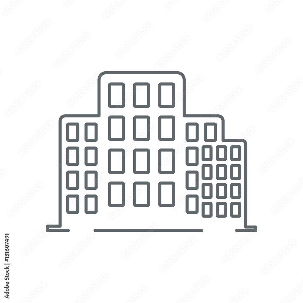 line office building icon line office building icon