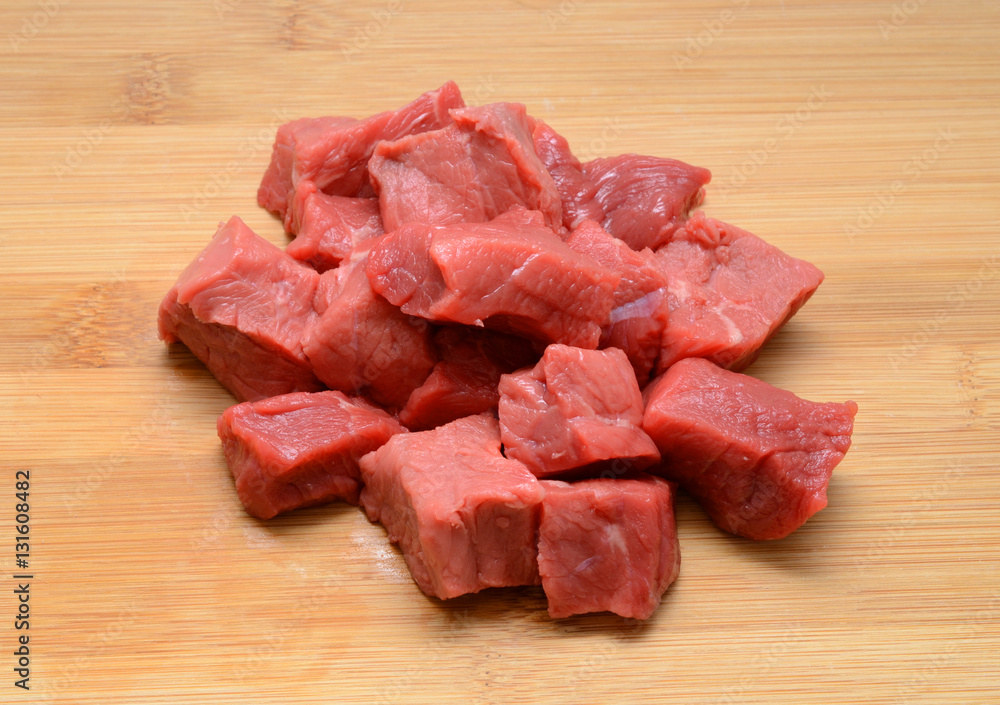 Fresh Raw Beef Isolated On White Background Fresh Raw Beef Isolated On White Background