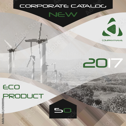 Brochure template, cover design, annual report, magazine, flyer