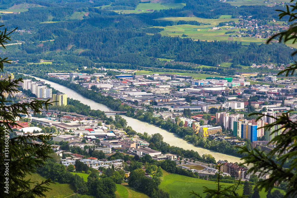 Panoramic view of Innsbruck Panoramic view of Innsbruck